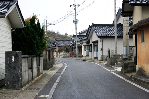 旧羽州街道家並み 浜田 三森 にかほ市 秋田県