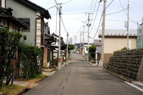 旧羽州浜街道 堀切 西目町出戸 由利本荘市 秋田県