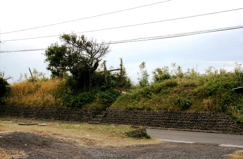 陣屋・砲台跡付近 里道 西目町出戸 由利本荘市 秋田県