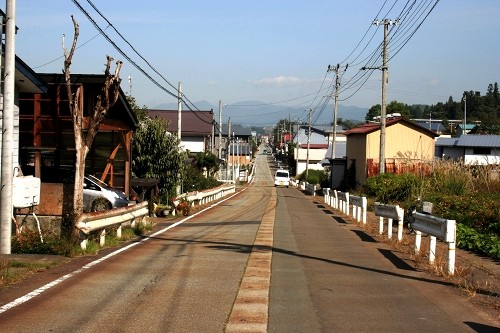 旧羽州街道 本飯田から土生田へ 村山市 山形県