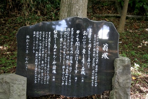 翁塚（城山公園） 北目１丁目 天童市 山形県