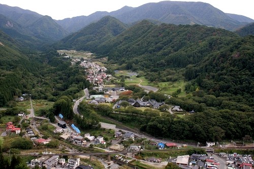 五大堂からの眺望 立石寺 山寺 山形市 山形県