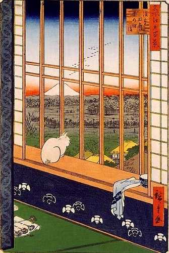 浅草田圃酉の町詣 広重 名所江戸百景