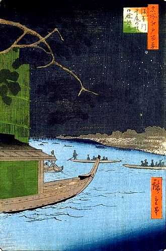 浅草川首尾の松 御真厩河岸 広重 名所江戸百景