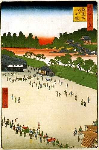 筋違内八ツ小路 広重 名所江戸百景