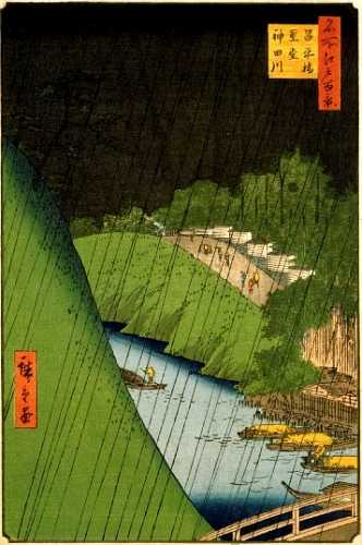 昌平橋聖堂神田川 広重 名所江戸百景